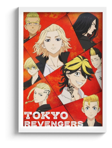 Quadro Anime Tokyo Revengers C/ Moldura E Vidro A4