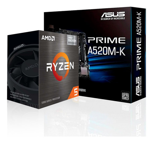 Combo Actualizacion Ryzen 5 5600g Con Video + Asus A520m K