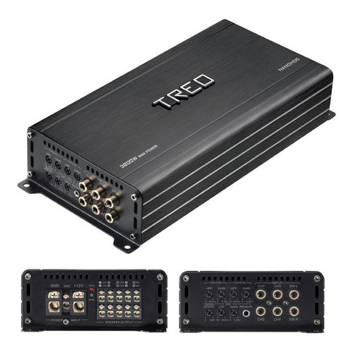 Nanohd5 Amplificador Treo 5 Canales Digital 110x4+500 Rms