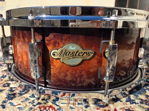 Caixa Pearl Masters, 14x5,5, All Maple, Gloss Barnwood Brown