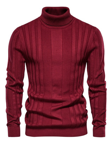 New Men's Turtleneck Casual Knitted Warm Bottoming Shirt