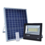 Reflector Led Recargable Lampara Panel Solar 1200w Control