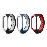 Pulseira De Silicone Para Xiaomi Mi Band 3 E 4 Kit Com 3