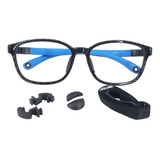 Lentes Armazón Infantil +correa Y Accesorios C Graduable Bm2