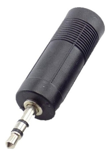 Ficha Adaptador Audio Mini Plug Jack 3.5mm A 6.35mm Hembra