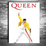 Cuadro Queen Freddie Mercury  60x45 Cm Musica Rock