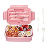 Caja Bento Zmygolon Para Niños, Hermética, 3 Compartimentos