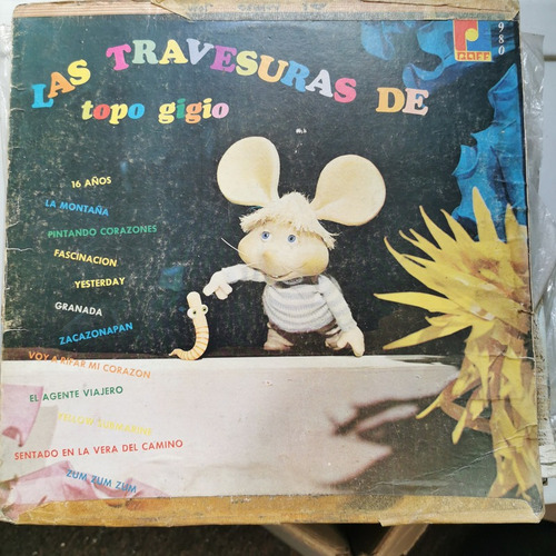 Disco Lp:topo Gigio- Las Travesuras De Topoo