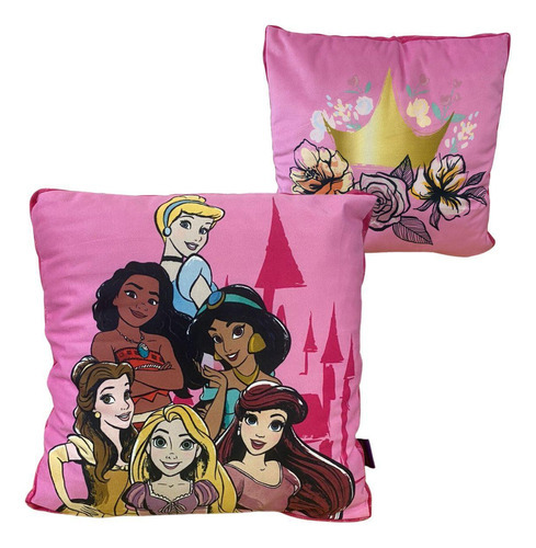 Kit Cobertor Manta E Almofada Disney Princesas