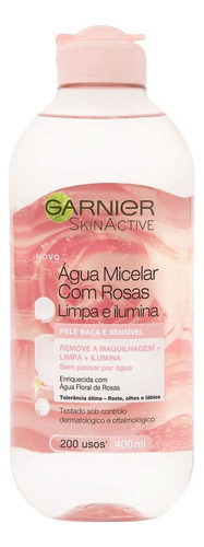 Agua Micelar Con Rosas Garnier 400 Ml Desmaquilla Limpia