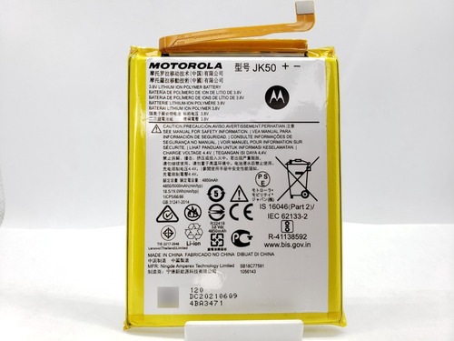 Bateria Mod: Jk50 Motorola Moto G7 Power Xt1955-2 Original