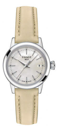 Reloj Mujer Tissot Classic Dream Lady Piel | Blanco Color De La Correa Beige