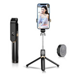 Trípode Bluetooth Selfie Stick Con Luz De Control Remoto