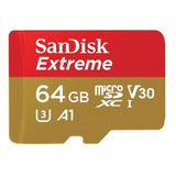 Sandisk Extreme Micro Sdxc 64gb 100mb/s U3 C10 V30 A1