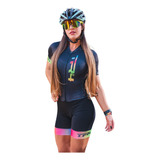 Roupa Ciclismo Macaquinho Bike Macacao Ciclista Feminina Mtb