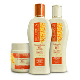 Shampoo, Condicionador E Banho De Creme Nutritivo Mel 250g 