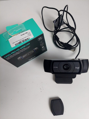 Webcam Logitech C920s Hd Pro 1080p Com Microfone Preto