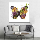 Cuadro Decorativo Canvas Animales Mariposa Colorido A2 60x60