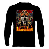 Polera Manga Larga Metal Fest 2024 - Estampa Doble - 20 Y 21