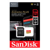 Cartão De Memória Sandisk Micro Sd Extreme Plus 128gb 