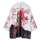 Abrigo Kimono Hombre Mujer Yukata Cerezo Flor 9