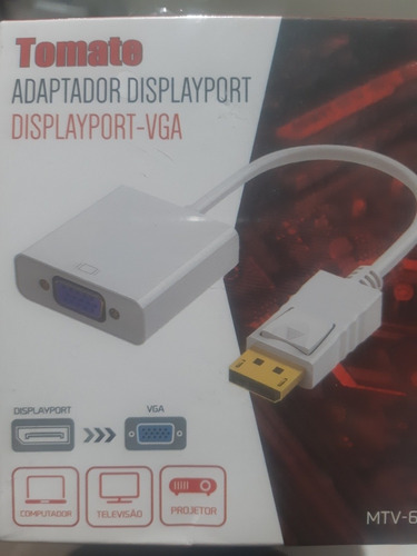 Conversor Adaptador Display Port Para Vga