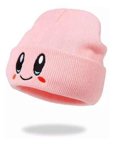 Gorro De Lana Kirby Kawaii Bordado Invierno Unisex Regalo