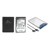 Memory Card Com Opl Para Ps2 + Hd 250g Gb