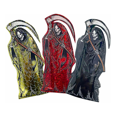 Santa Muerte Calcomanía Vinil Adhesiva Para Vehículos 3 Pzas