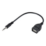 Cable Concector De Audio Aux 3.5 Mm Plug Macho A Usb 2.0