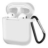 Case Para Apple AirPods 1 E 2 Silicone Premium Macio Gancho