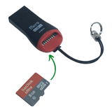 Mini Leitor Adaptador Gravador Micro Sd M2 Pen Drive 32 Gb