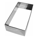 Aro Cortador De Bolo Retangular 25x12x5 Inox  