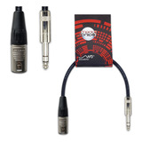 Cable Canon Xlr Macho A Plug Trs Balanceado 25 Cm Mscables