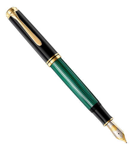 Caneta Tinteiro Pelikan M1000 Black Green Pena M