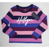 Camiseta Manga Longa Listrada Infantil Tommy Hilfiger