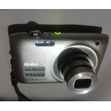 Camara Digital Nikon, Con Cargador, Excelente Duración De Ba