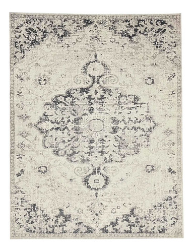 Alfombra Estilo Persa Vintage Gris Vison 150x200 Carpetshop