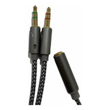 Splitter Pro Adaptador 3.5mm Audio Para Microfono Audifono 