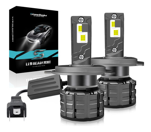 Kit De Faros Led H4 H13 9004 9007 Auto Canbus Luz Alta Baja