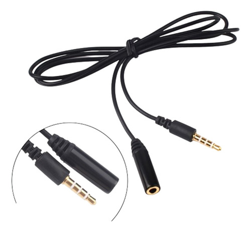 Cable Extension Trrs Microfono Audifonos 03 Mts Jack 3,5 Mm