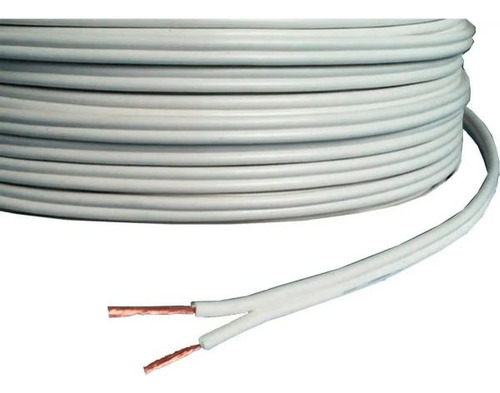 Cable Bipolar Paralelo 2 X 0.75 Mm Blanco Rollo X 25 Metros