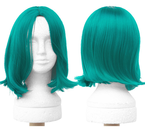 Peruca Curta Cosplay Long Bob Sem Franja Wig Cores Fantasia