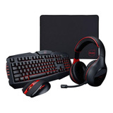 Kit Gamer Dazz Arsenal Teclado + Mouse + Mousepad + Headset