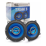 Par Alto Falante Porta Hurricane Triak 5  100 Rms Preto/azul