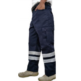 Pantalon Cargo Reflejantes Paramedico Rescatista Paq. Con 2