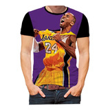 Camiseta Camisa Kobe Bryant Lakers Basquete Ídolo Art 