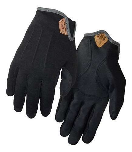 Guantes Giro Urbano D Wool Lana Completo Negro Ciclista