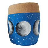 Mate De Madera Pintado A Mano Diseño Fases Lunares