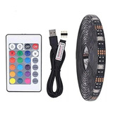 Tira Luces Rgb Con Control Remoto Multicolor 2mts Usb Led